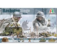Italeri 6186 1:72 Battle-Set Bastogne Siege - modelismo, Kit, modelismo de pie, Manualidades, Hobby, encolado, plastico, Fiel al Detalle, sin Pintar