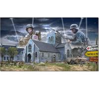 Italeri 6199 1:72 Batalla de Normandía St.-Mère-Église - modelismo, Kit, Modelo de Suelo, Hobby, Pegar, Kit de plástico, detallado