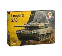 Italeri 6567S - 1:35 Leopard 2A6 - Juego de construcción de maquetas, fabricación de Modelos, Manualidades, aficiones, Pegar, Juego de plástico detallado, sin barnizar