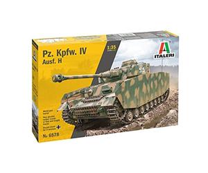 Italeri 6578S 1:35 DT. Pz.Kpfw. IV KwK 40L/48-Modelo de Suelo, Hobby, Pegado, Kit de plástico, detallado, Multicolor