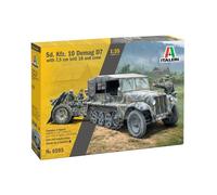 Italeri 6595 SD.Kfz. 10 DEMAG D7 with 7,5 cm Le. IG 18 And Crew, Scala 1:35, Model Kit, Modelo de plástico para montar, modelismo, IT6595