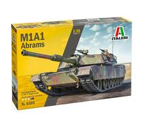 Italeri 6596 1:35 M1A1 Abrams - modelismo, Kit, Modelo de Suelo, Bricolaje, Hobby, Pegar, Kit de plástico, detallado, Multicolor