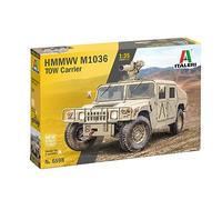 Italeri 6598 1:35 HMMWV M966 Tow Carrier - Reproducción fiel - Maqueta de construcción de plástico, kit de construcción militar, modelo de pie