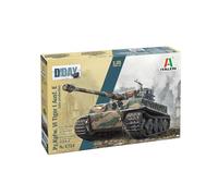 Italeri 6754 1:35 Pz.Kpfw. Vi Tiger I AUSF. E SP Prod - modelismo, Kit, maqueta, Manualidades, Hobby, Pegar, Kit de plástico, detallado, Kit de Tanque, Militar, Multicolor