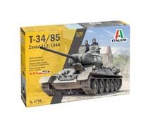 Italeri 6758 T34/85 Zavod 112, escala 1:35, Plastic Model Kit/Modelo de plástico para montar