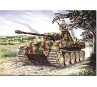 Italeri 7018 1:72 Pz.Kpfw. V Panther AUSF. A - modelismo, Kit, modelismo de pie, Manualidades, Hobby, encolado, Kit de plástico, detallado, Kit de Tanque, Militar, Multicolor