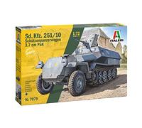 Italeri -7079 SD.Kfz. 251/10 3,7 cm PaK, Escala 1:72, Modelo de plástico, Modelo de Montaje, modelismo, IT7079
