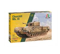 Italeri Kit de modelismo 7083S 1:72 Brit. Churchill MK. III - Kit de plástico, modelo de suelo