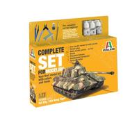 Italeri 72005 King Tiger King Tiger Complete set, modelbouw, bouwpakket, staande