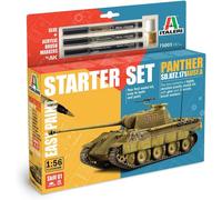 Italeri 75003 Set Inicial Kit de Pintura Fácil, Panther Sd.Kfz.171 Ausf.A, 1:56