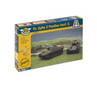 Italeri 7504 Kit Panzer 1/72 PzKpfw V Panther Ausf. G (2 Modelos) Nuevo