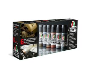 Italeri Acrílico Color 00448 - Set De Lavado De Modelo Acrílico - 6X20ml