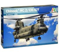 Italeri- Chinook HC.2 CH-47F Italia 510002779 CH-47F-Juego de construcción (Escala 1:48), Color Verde, Medium (2779)