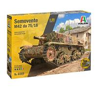 Italeri-Ejército 6569 1:35 Semovente M42 da 75/18 mm-Modelo de Suelo, Hobby, Pegado, Kit de plástico, detallado, Multicolor, Color Green