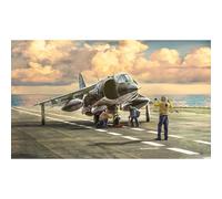 Italeri Maqueta Kit 1:72 AV-8A Harrier – Juego de plástico detallado sin barnizar