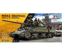 Italeri ITA6568 1:35 M4A1 Sherman with US Infantry Figures (Importación USA)