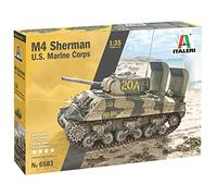 ITALERI-M4A2 EE. UU. Tanques M4A2 Sherman US Marine Cuerpo 1/35, Color Verde (IT3638)