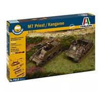 Italeri: maqueta militar de vehículos M7 Priest y Kangaroo, escala 1:72