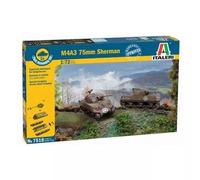 Italeri: Maqueta tanque M4A3 75 mm Sherman con pegamento, 1:72
