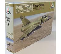 Italeri- Mirage 2000C Italy Maqueta a Escala, Color Gris, Mittel (1381)