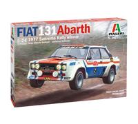 Italeri 3621 1:24 FIAT 131 Abarth'77 Sanremo RallyWin - Maqueta de construcción, kit de construcción, construcción de pie, manualidades, aficiones, pegar, kit de plástico detallado, multicolor