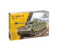 Italeri- Pz.Kpfw.IV Ausf H 6578 1:35 DT. Pz.Kpfw. IV KwK 40L/48-Modelo de Suelo, Hobby, Pegado, Kit de plástico, detallado, Multicolor