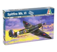 Italeri- Spitfire MK Vi 1:72 Plastic Kit Modelo, Color Verde (I1307)