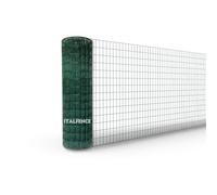 Italfence - Malla metálica electrosoldada, galvanizada y plastificada, 25m (Todas las alturas) [Ø2,30mm, 100cm]