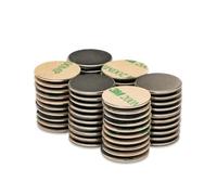 ITALFITMAGNETI | 60 piezas - Imanes Fuertes de Neodimio Diámetro 20x1 mm con adhesivo | Imanes autoadhesivos