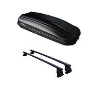 Italfodere Cofre de techo para coche, 430 l, con barras portaequipajes