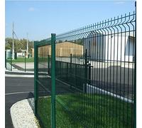 ITALFROM - Paneles de valla de jardín exterior (200cm x 192cm h) Red electrosoldada verde para valla modular tipo verja, paneles de malla metálica rígida, paneles para vallas, sólido y seguro (2313)