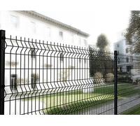 Italfrom - Valla para exteriores, red metálica electrosoldada, 200 x 102 (alto) cm, color antracita, referencia 2285