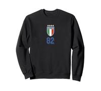 Italia 1982 Copa Mundial de Fútbol Vintage Crest Graphic Sudadera