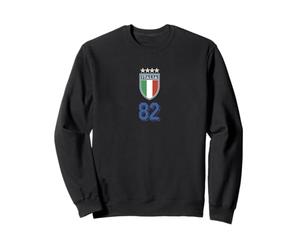 Italia 1982 Copa Mundial de Fútbol Vintage Crest Graphic Sudadera
