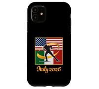 Italia 2026 esquí de fondo de country USA Italia Flaros de Carcasa para iPhone 11