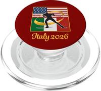 Italia 2026 esquí de fondo de country USA Italia Flaros de PopSockets PopGrip para MagSafe