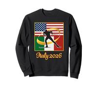 Italia 2026 esquí de fondo de country USA Italia Flaros de Sudadera
