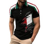 Italia Bandera Italiana Italia Polo Camiseta de fútbol para hombre Camiseta de Fútbol Camiseta de Ajuste Normal Polo Polo Camiseta Italia Amante Camiseta Italia Camiseta Escudo, O negro., L