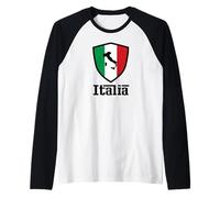Italia - Bandera Nacional Italia - Italiano - Italia Fan Camiseta Manga Raglan