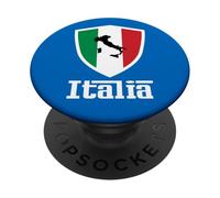 Italia - Bandera Nacional Italia - Italiano - Italia Fan PopSockets PopGrip Adhesivo