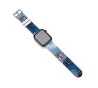 Italia Campania Amalfi Coast - Correas de repuesto de silicona para Apple Watch, 42mm/44mm, Acero inoxidable, Amatista