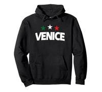 Italia Ciudad Venecia con Estrellas en Colores Italianos Sudadera con Capucha