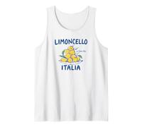 Italia Cocktail Limoncello Retro Verano Vacaciones Destino Camiseta sin Mangas