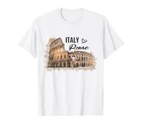 Italia Coliseo Roma Italia Amantes Hombres Mujeres Niños Camiseta