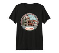 Italia Coliseo Romano Y Roma Vacaciones Camiseta Premium