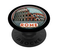 Italia Coliseo Romano Y Roma Vacaciones PopSockets PopGrip Adhesivo