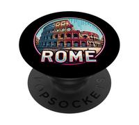 Italia Coliseo Romano Y Roma Vacaciones PopSockets PopGrip Adhesivo