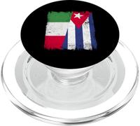 Italia Cuba Media Bandera Patrimonio Cubano Italiano PopSockets PopGrip para MagSafe