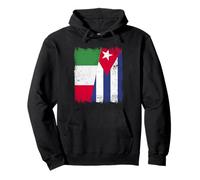 Italia Cuba Media Bandera Patrimonio Cubano Italiano Sudadera con Capucha