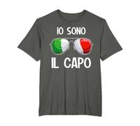 Italia Dialecto Italiano Io Sono Il Capo Camiseta, Hombre Tallas Grandes, Asfalto, 6X Alto